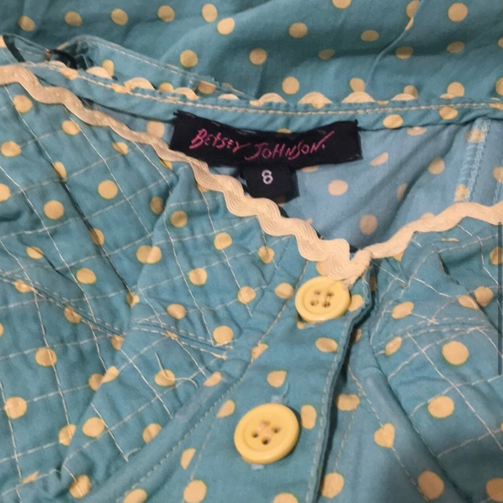 Rare Vintage Betsey Johnson Retro Polka Dot Dress - Picture 6 of 7